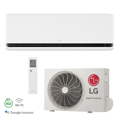 Airco LG DUALCOOL Deluxe H24S1D 7KW/24000Btu, stijlvol design en comfortabele luchtstroom